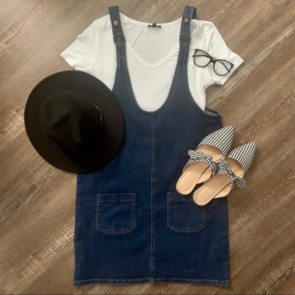 Jean overall dress